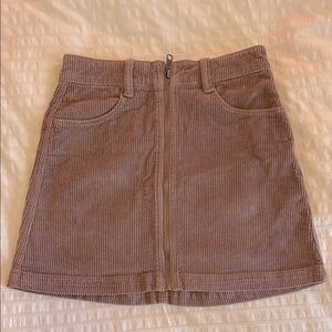 American Eagle Mauve Mini Skirt Casual Corduroy